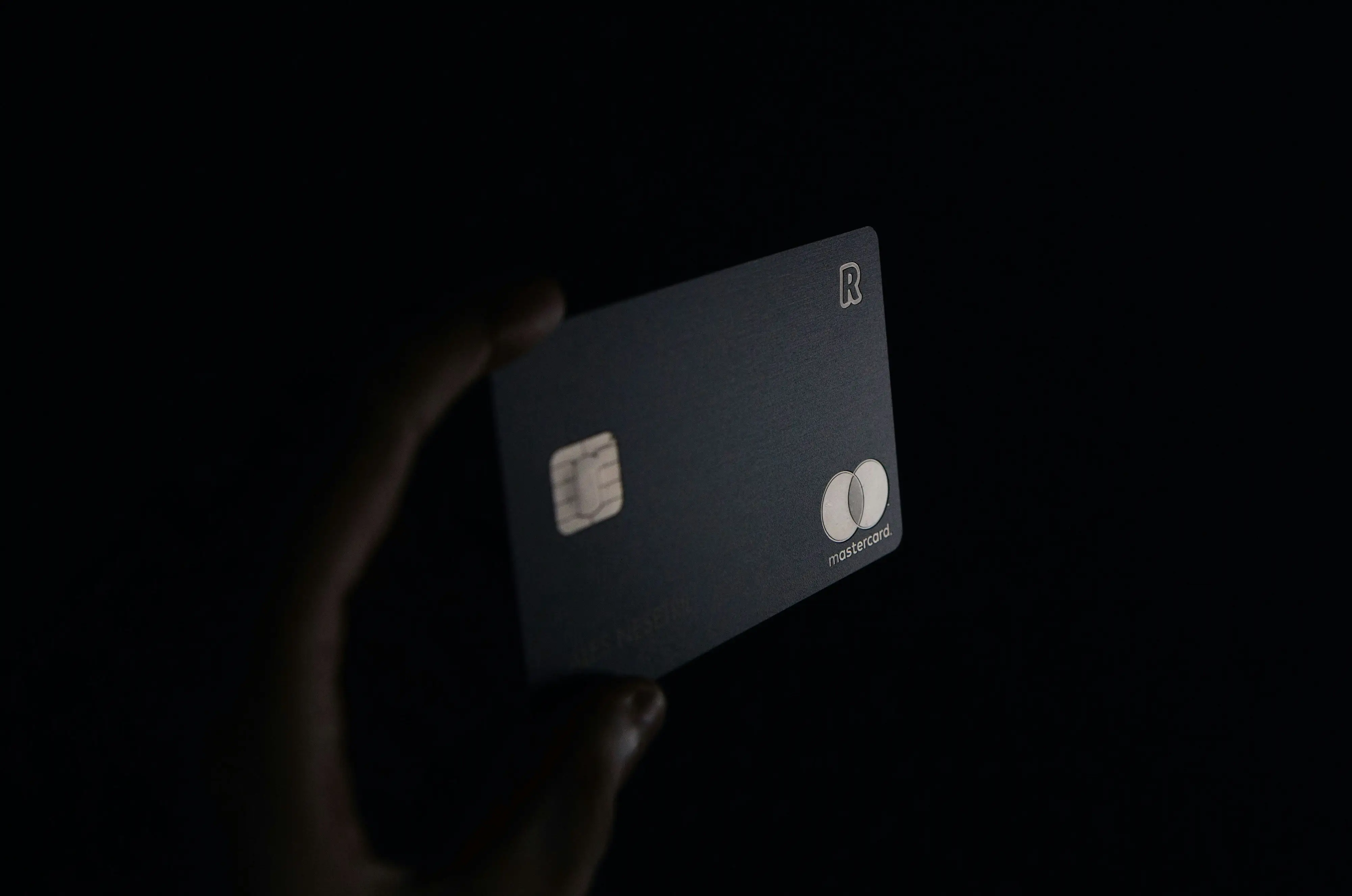 Black Revolut Mastercard credit card.