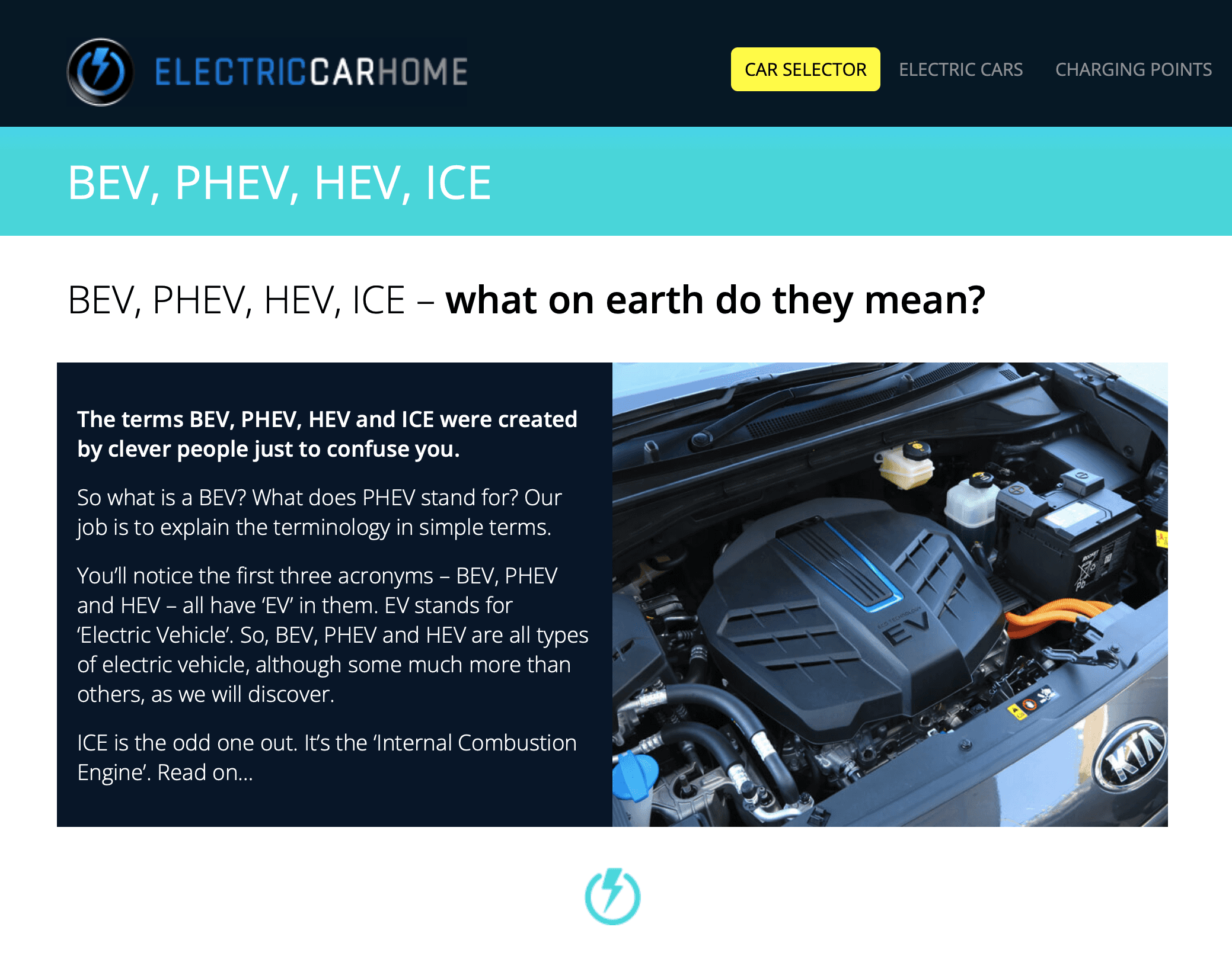 BEV, PHEV, HEV, ICE – Confusing electric car terms explained