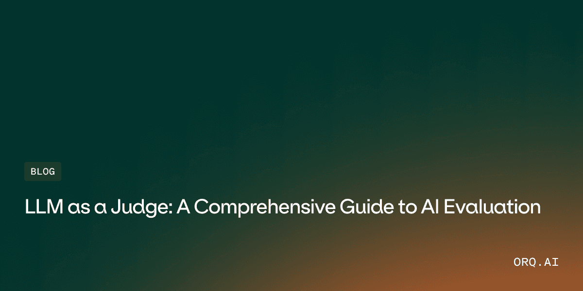 Image of title of blog post LLM as a judge
