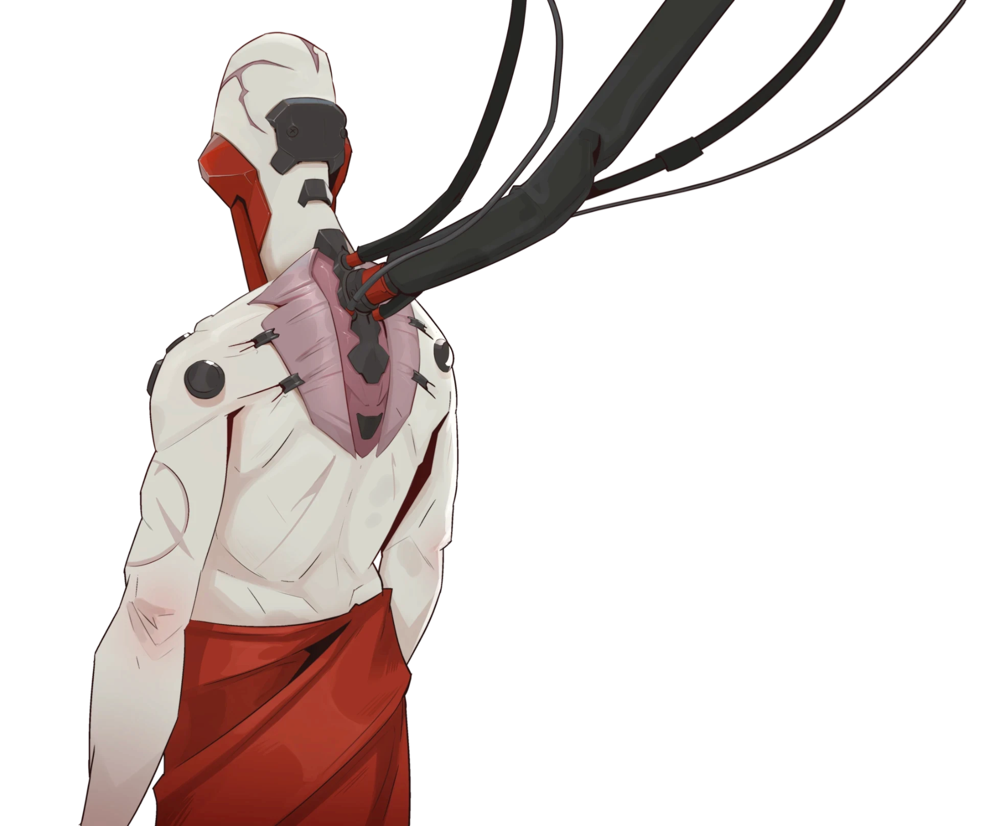 Cardinal – back view concept art by Kuba Fidler