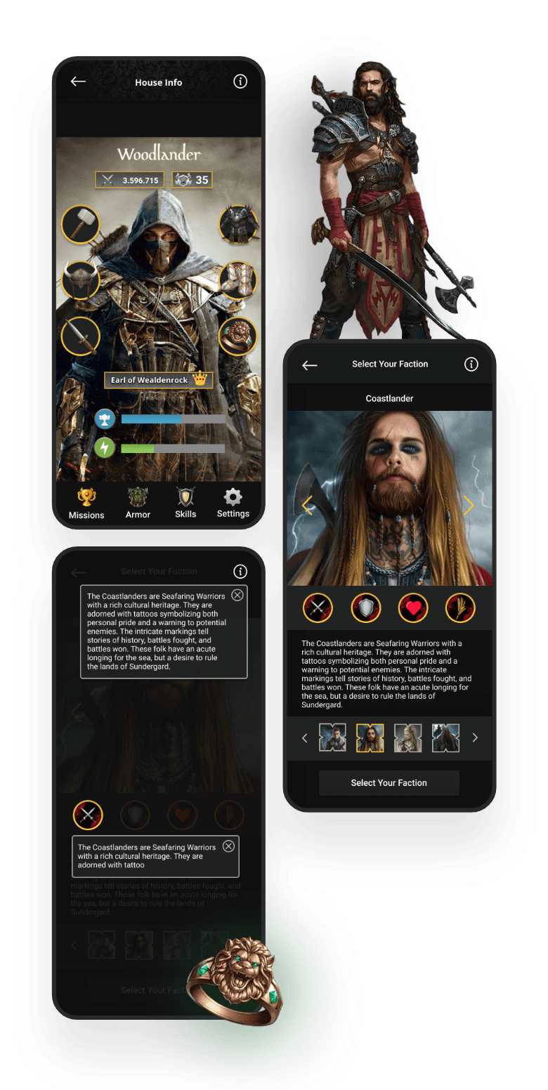 Mobile Screen Designs of this project.
