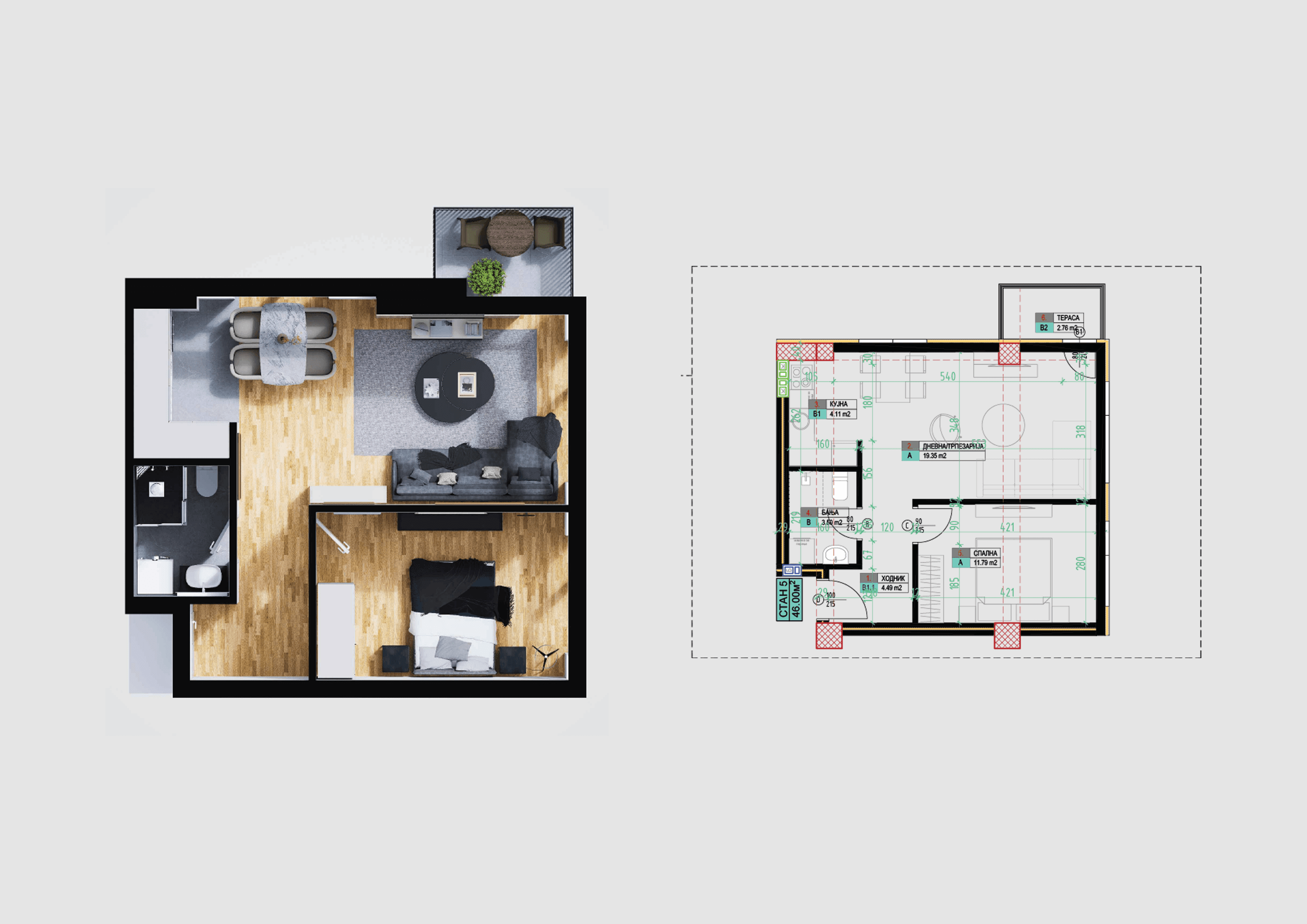 house interior with sunlight