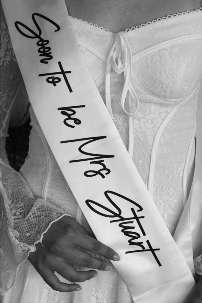 bridal sash 