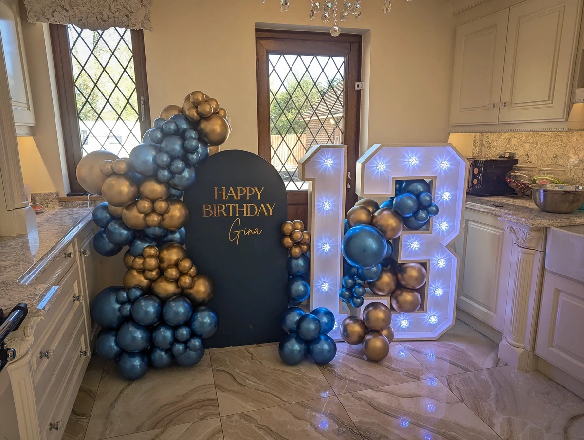 13 light up number for a party