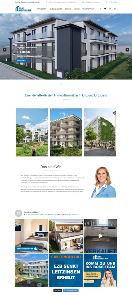 Boss Immobilien Website Referenz