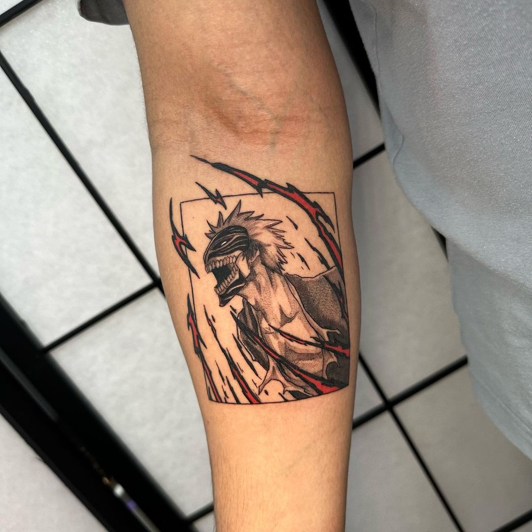 Ichigo Kurosaki Hollowfication tattoo