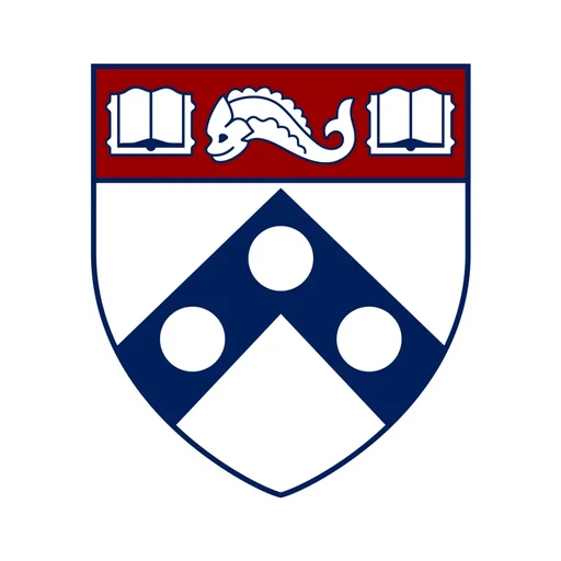 Upenn logo on RISE Research website showcasing student admits from rise research program
