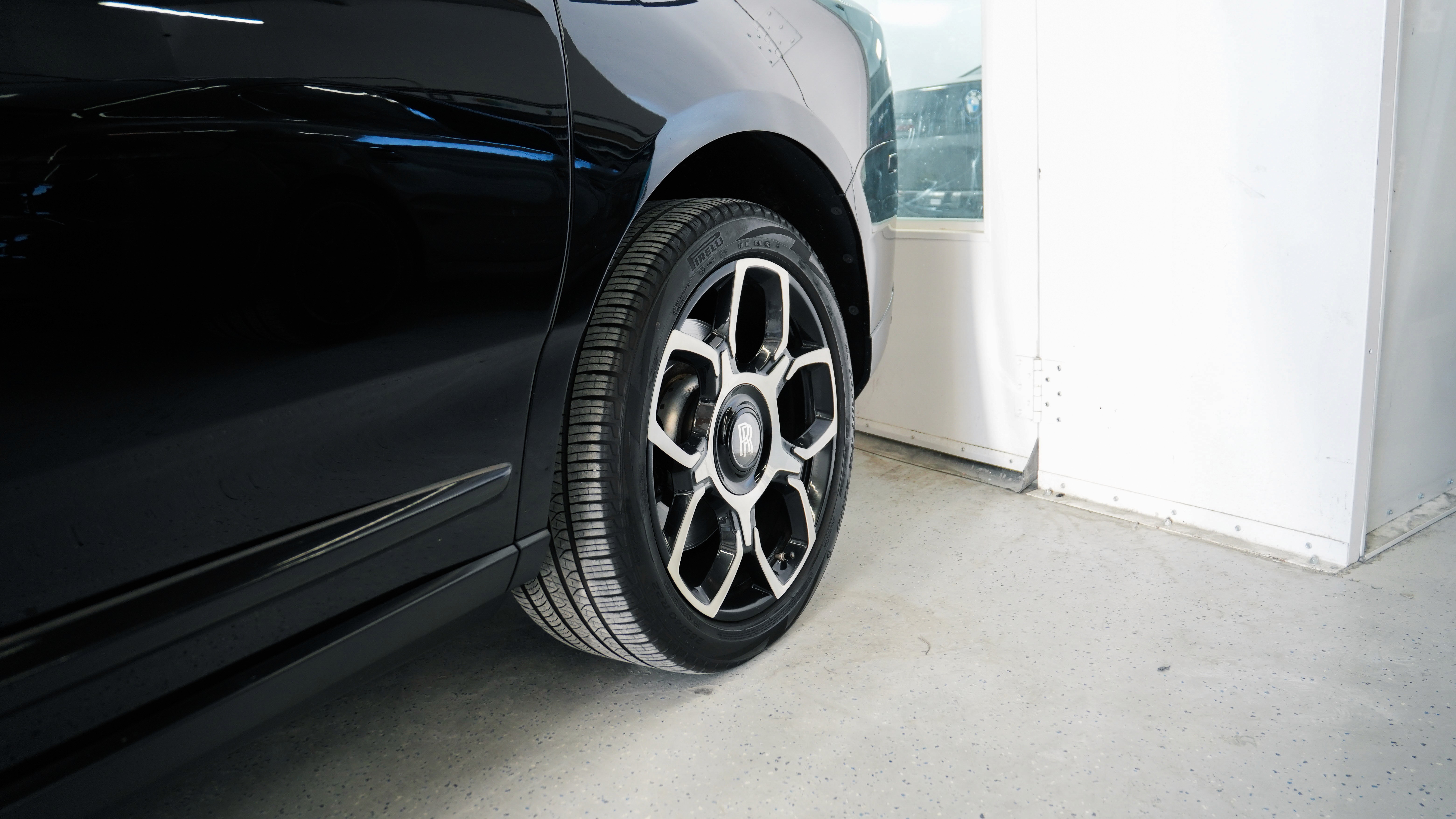 Mechanic celaning a motorbike