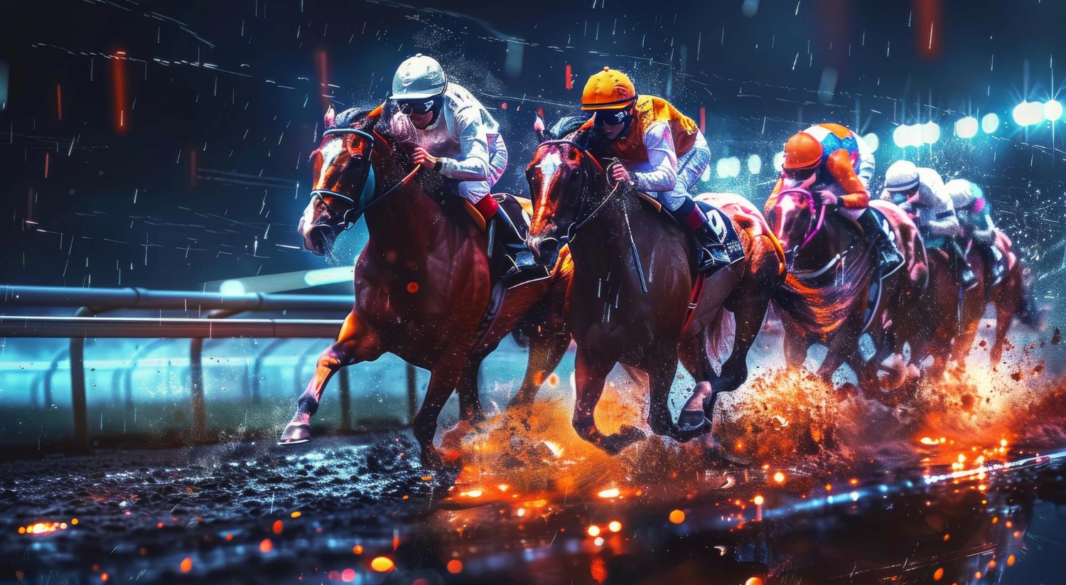 Virtual motor racing with high-speed simulation and real-time betting markets