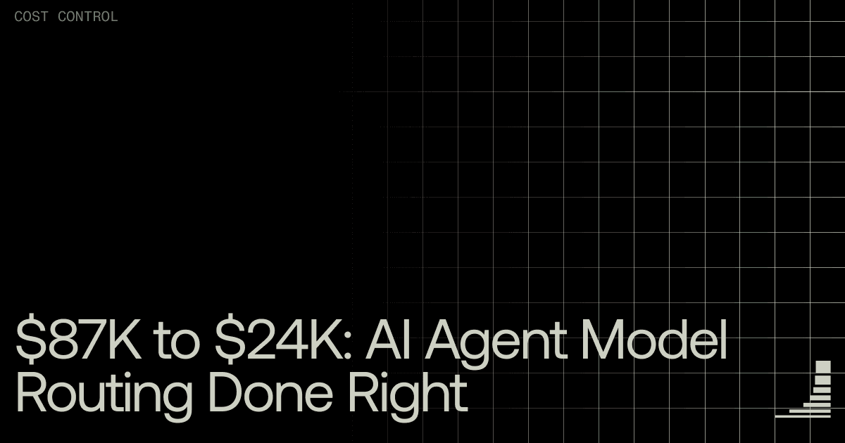 Waxell blog cover: AI agent model routing cost optimization