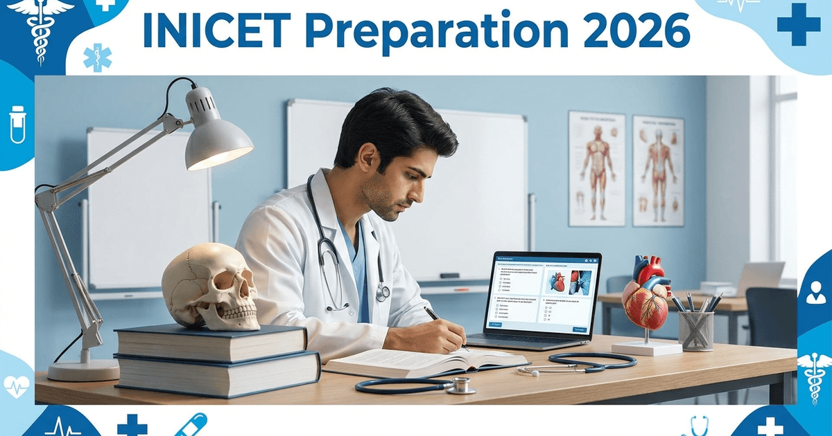 Cover: INICET Preparation 2026: Subject-Wise Strategy, High-Yield Topics and Last-Mile Revision Plan for Toppers
