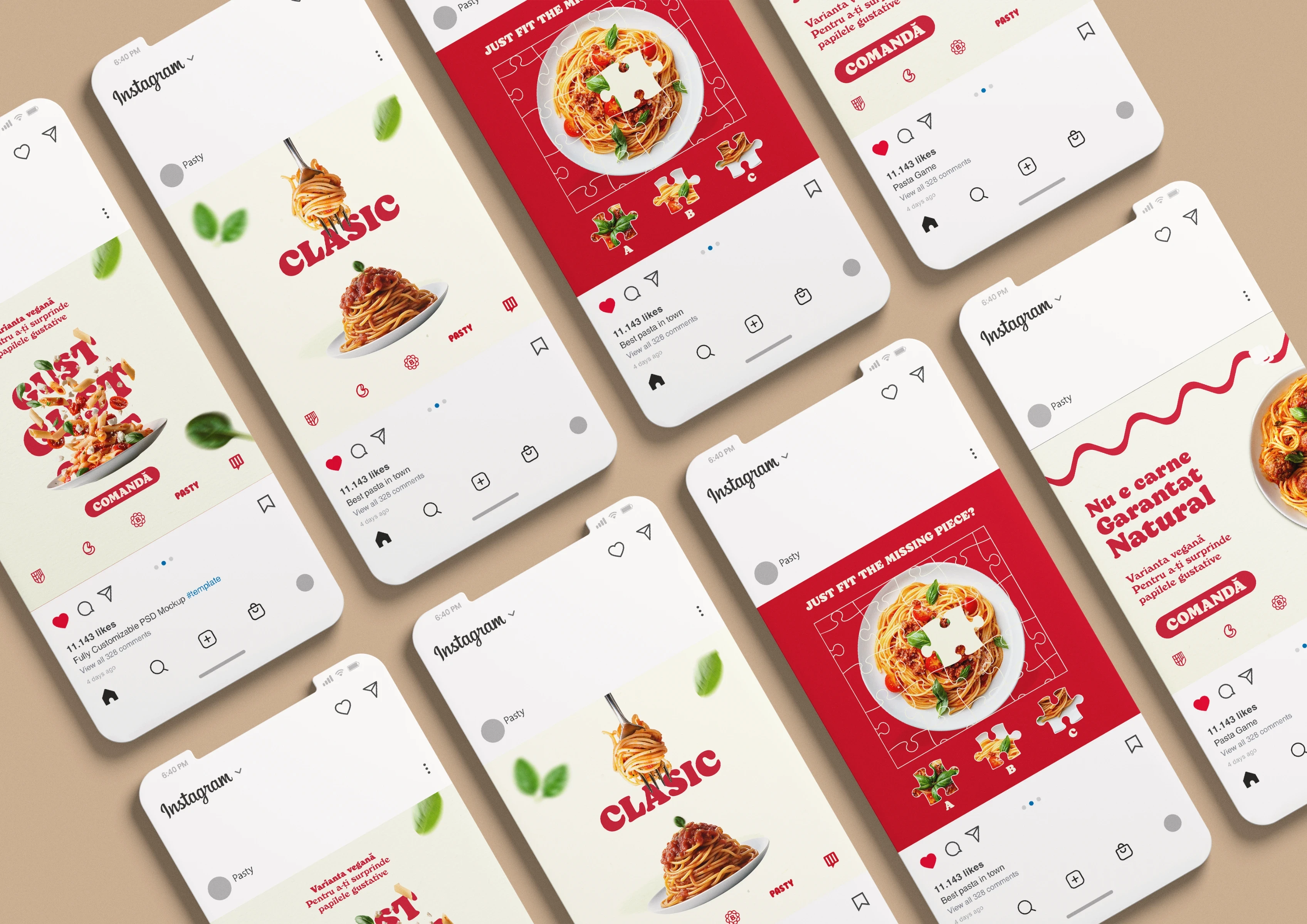 Concepte de postări pentru Social Media pentru un restaurant