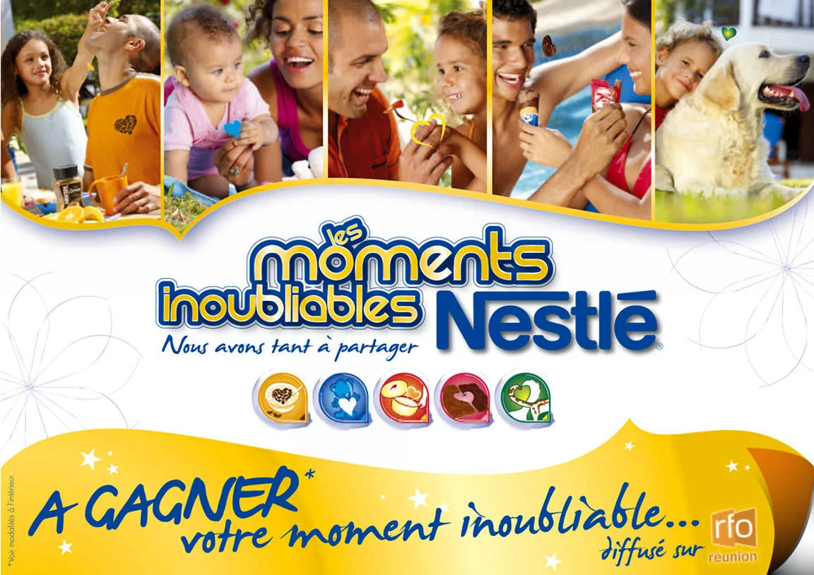 Campagne publicitaire lifestyle Nestlé Réunion, photographie de moments en famille et culinaire — David Dijoux
