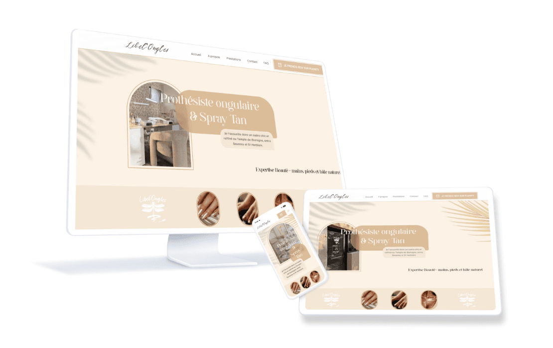 projet site internet Libel'ongles au Temple de Bretagne