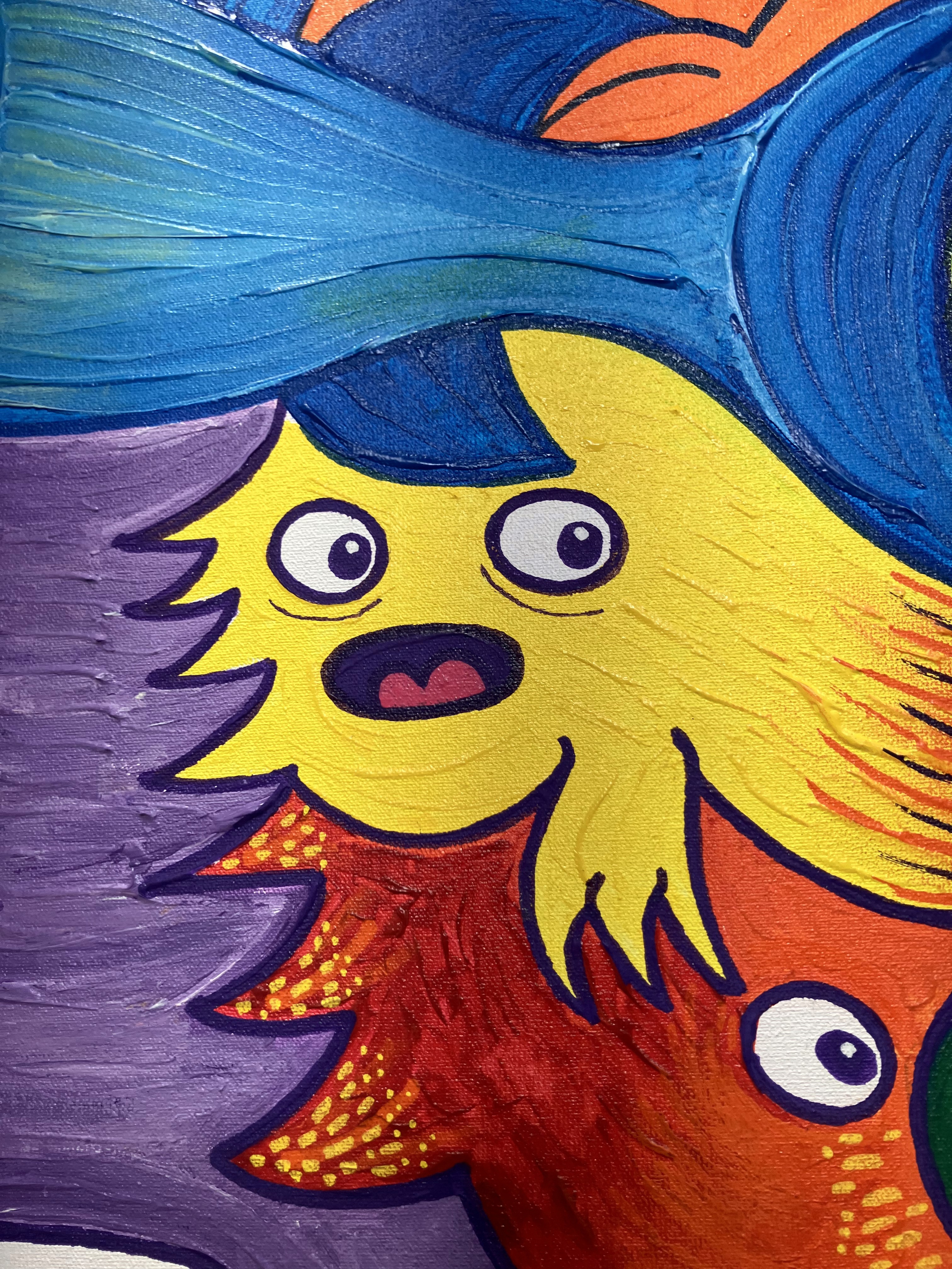Frog in love? Frog in trouble! Amphibian detail
