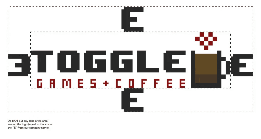 Logo spacing guide showing safe zones and sizing.