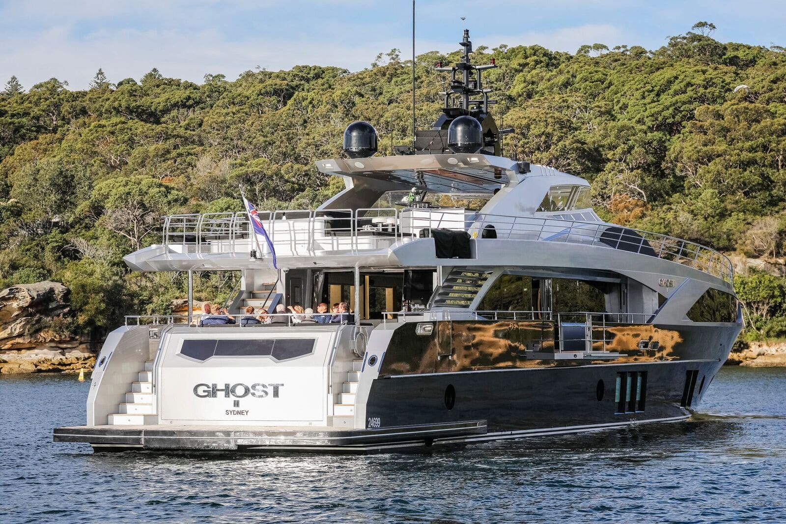 Luxury boats on the water