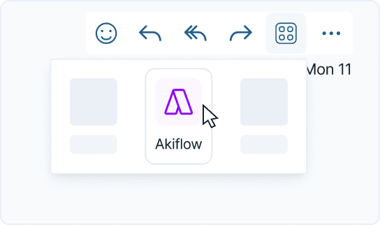 Akiflow integration in Outlook