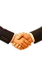 Business handshake illustration