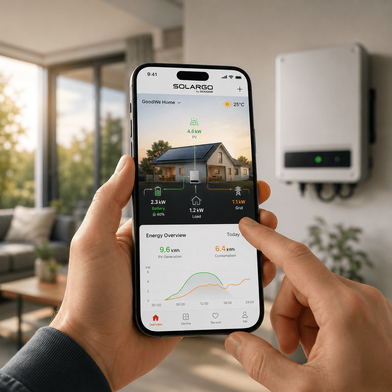 Reconnect GoodWe WiFi — SolarGo App