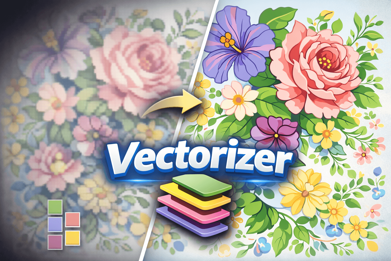 Convert low quality patterns into channel separated vectors