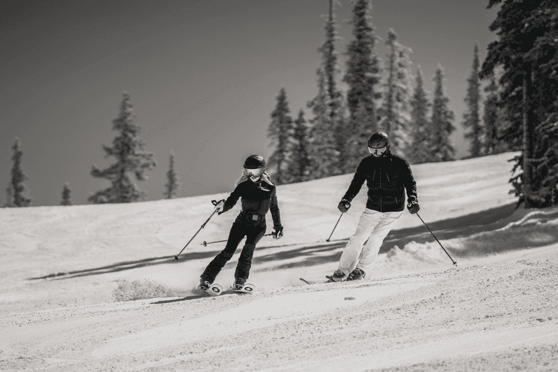 Skiing together in Aspen