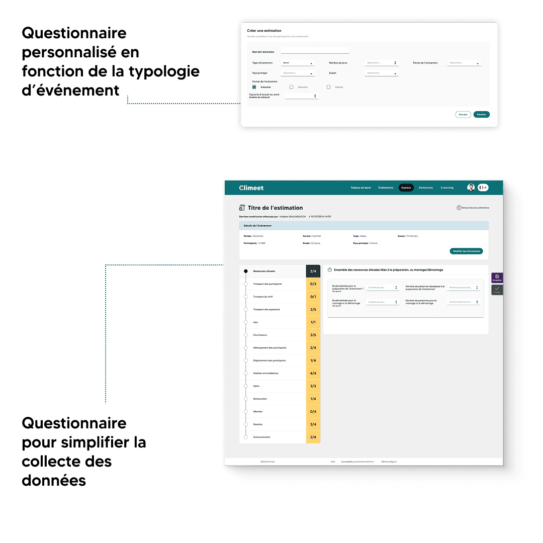 Module d'estimation annoté