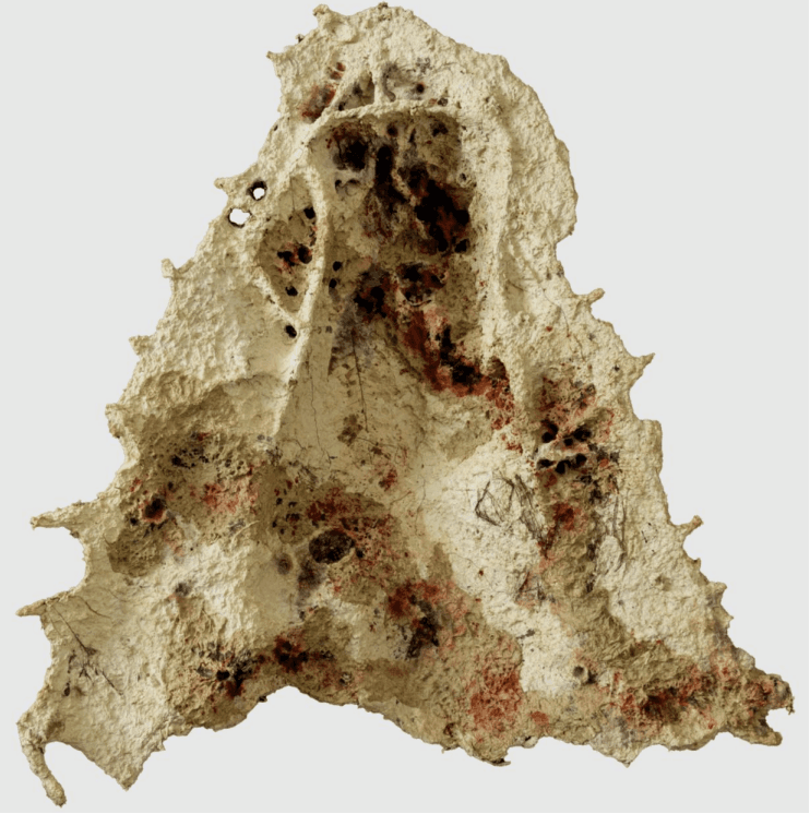 herd of sheep on road painting