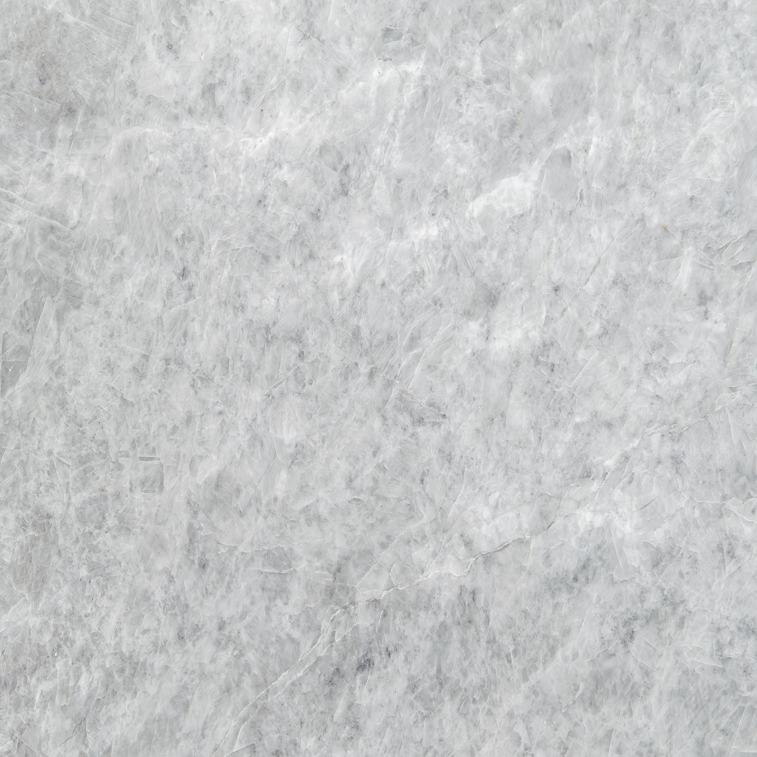 Crystalline marble with soft white and natural veining