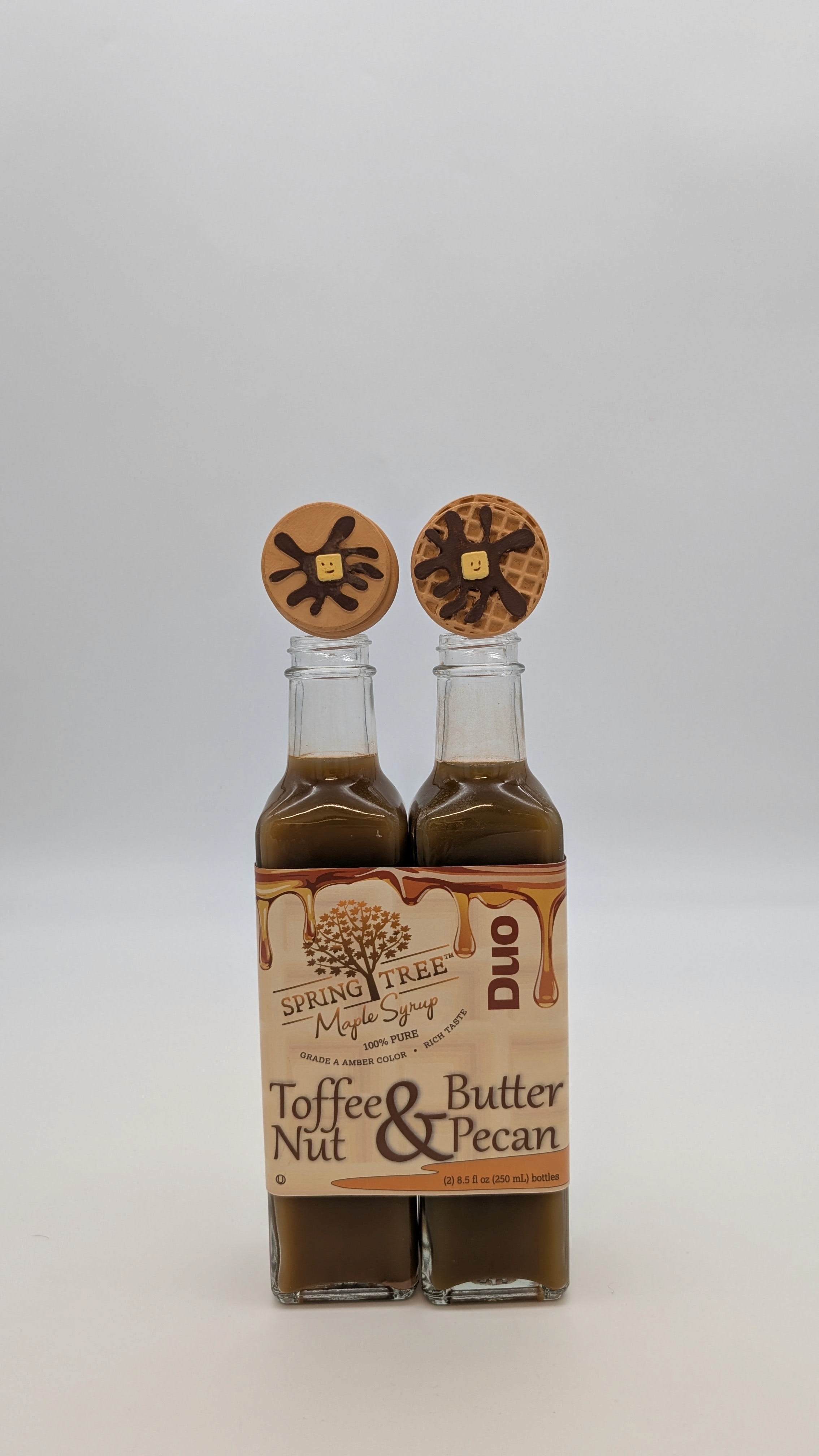 Spring Tree duo front with lids showning