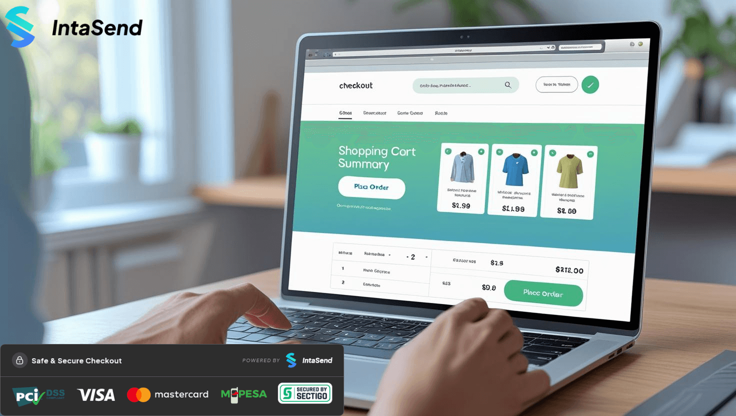 A customer abandoning their cart on an online shop
