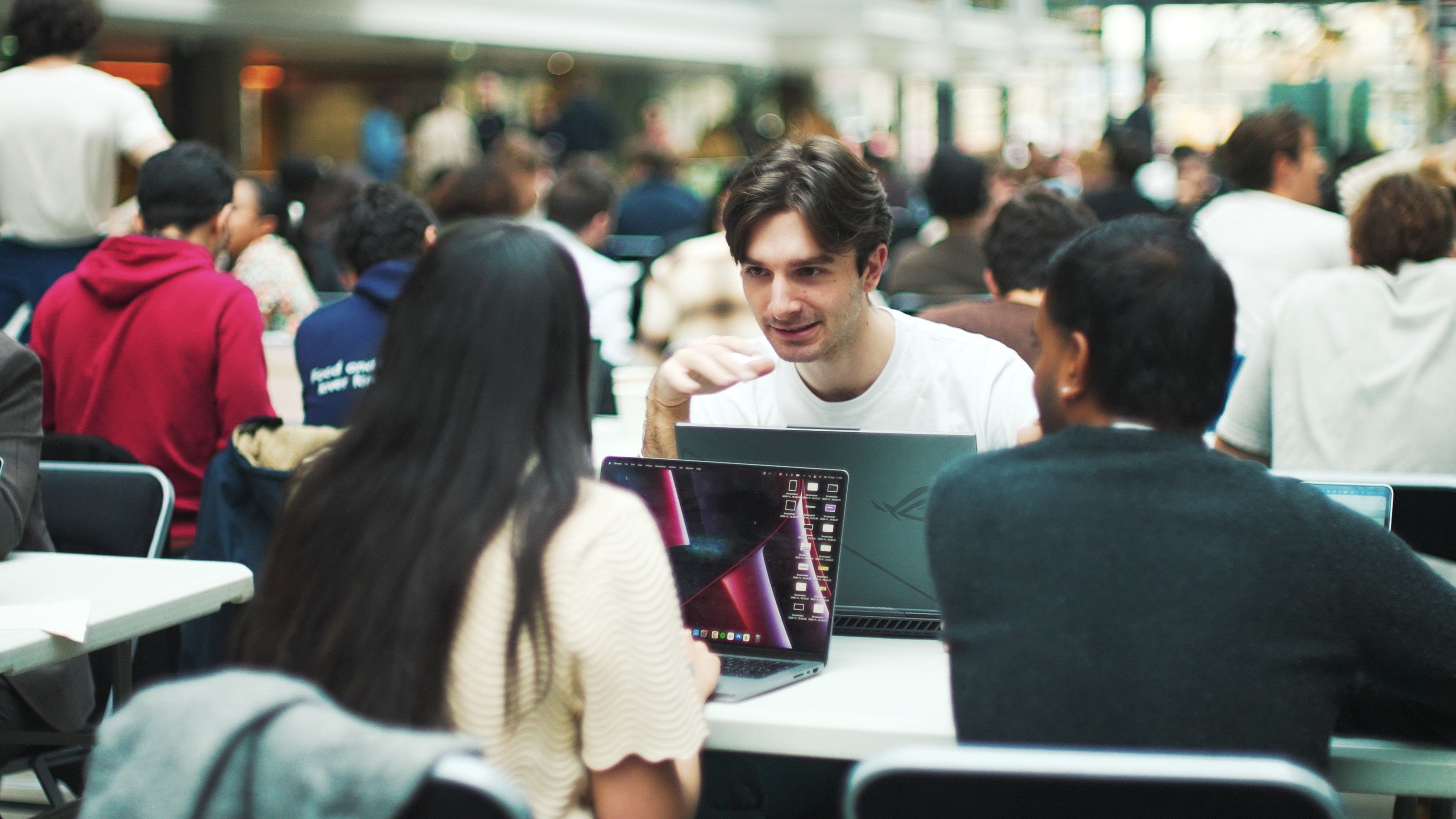 coffee, mouse, computer on a desk