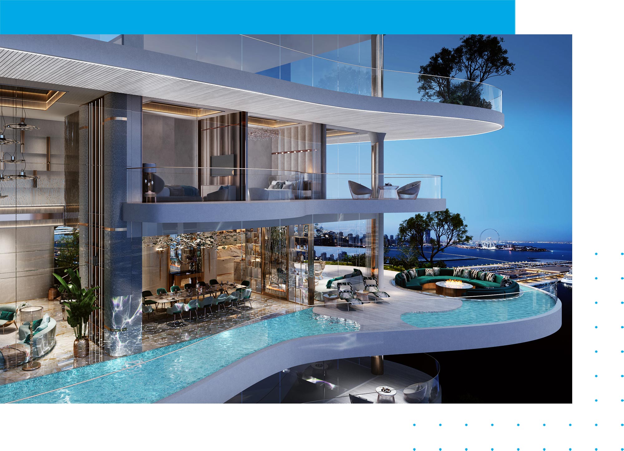 DAMAC-Bay by Cavalli in Dubai Harbour Pool