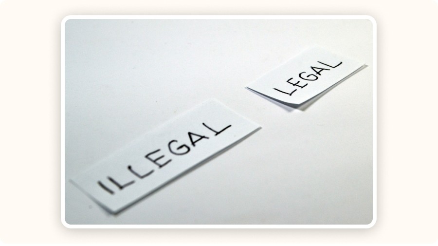 “Illegal” and “legal” note