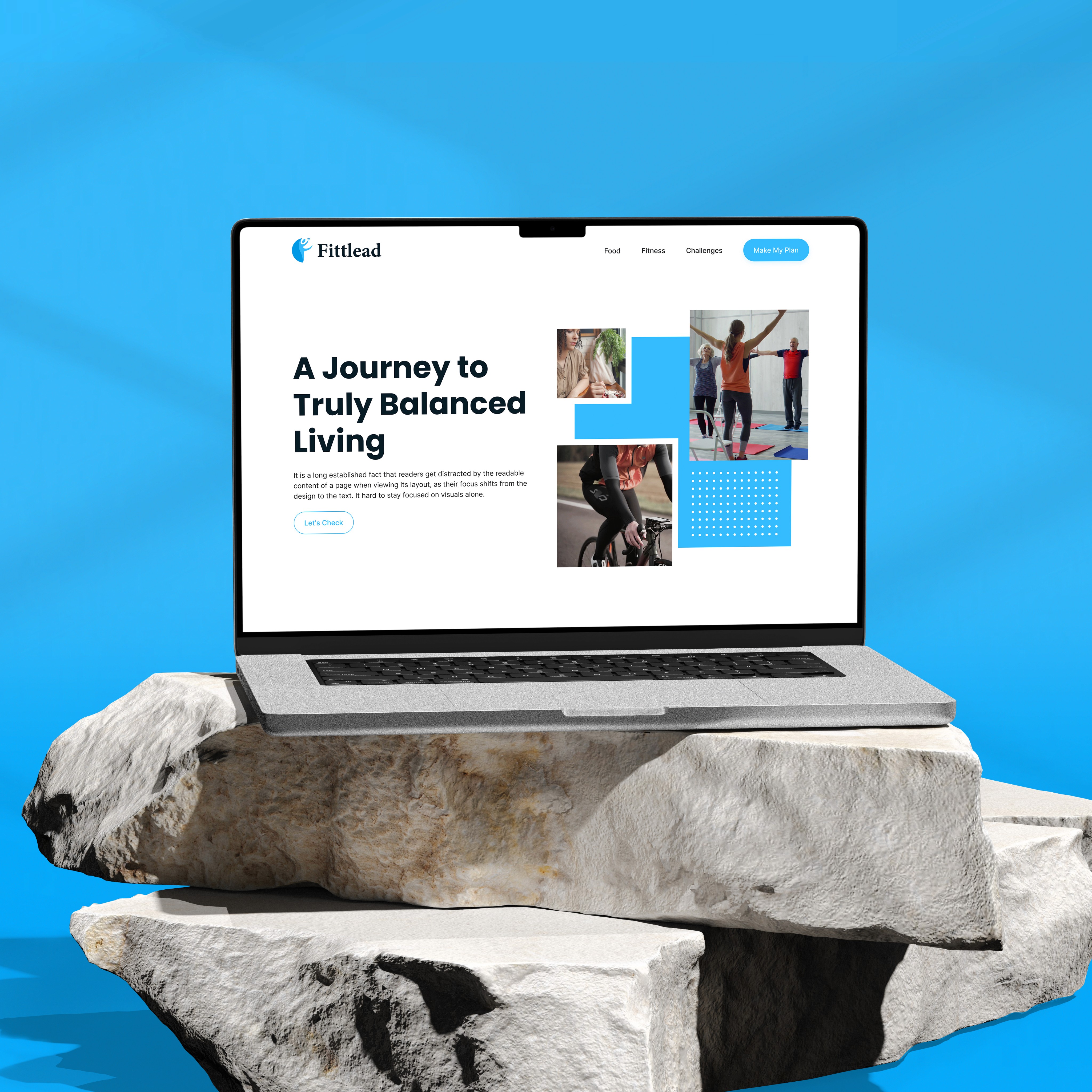 fitness website ui/ux design