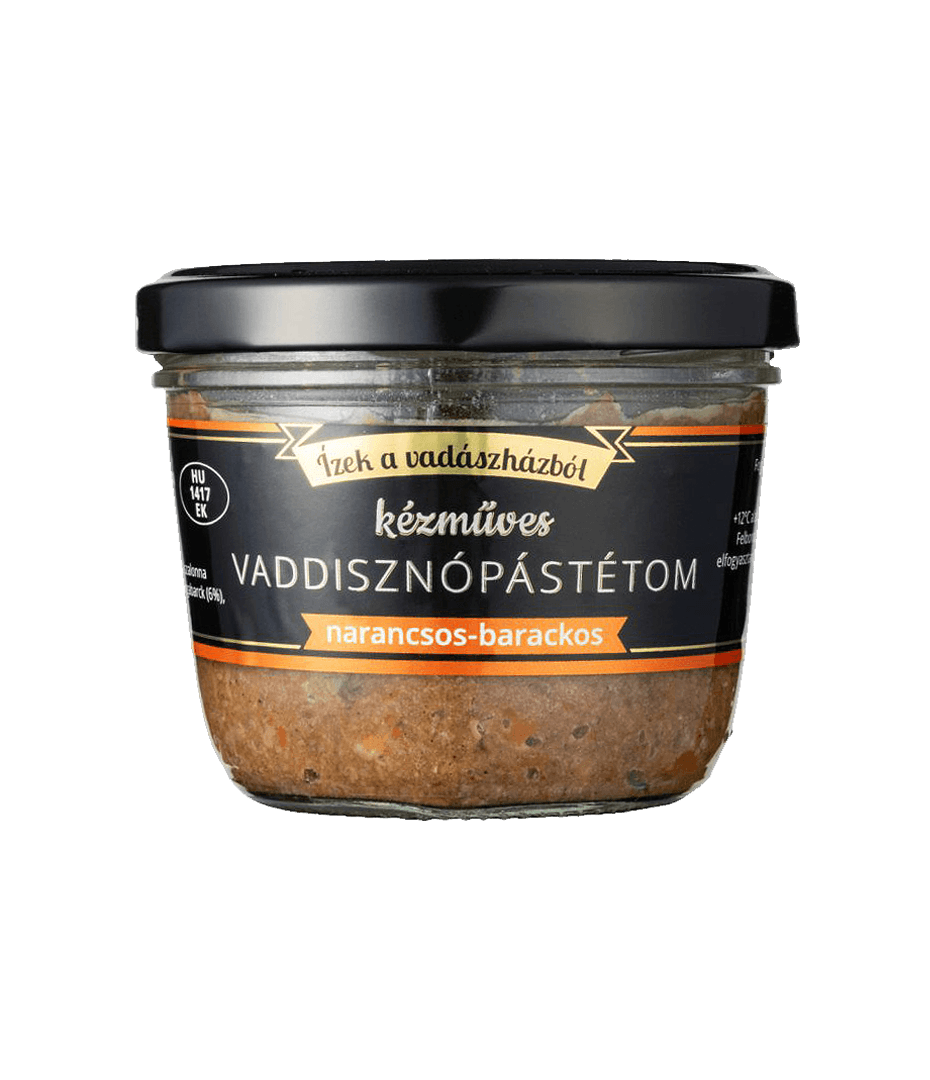 Izek a vadaszhazbol narancsos barackos vaddisznó pástétom