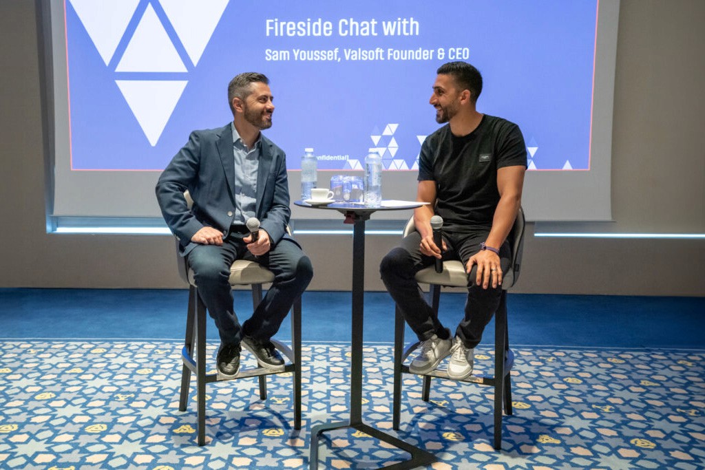 A group of people having a meeting at the office