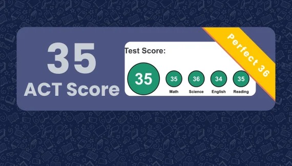 Student earned a perfect 36 composite score on the ACT