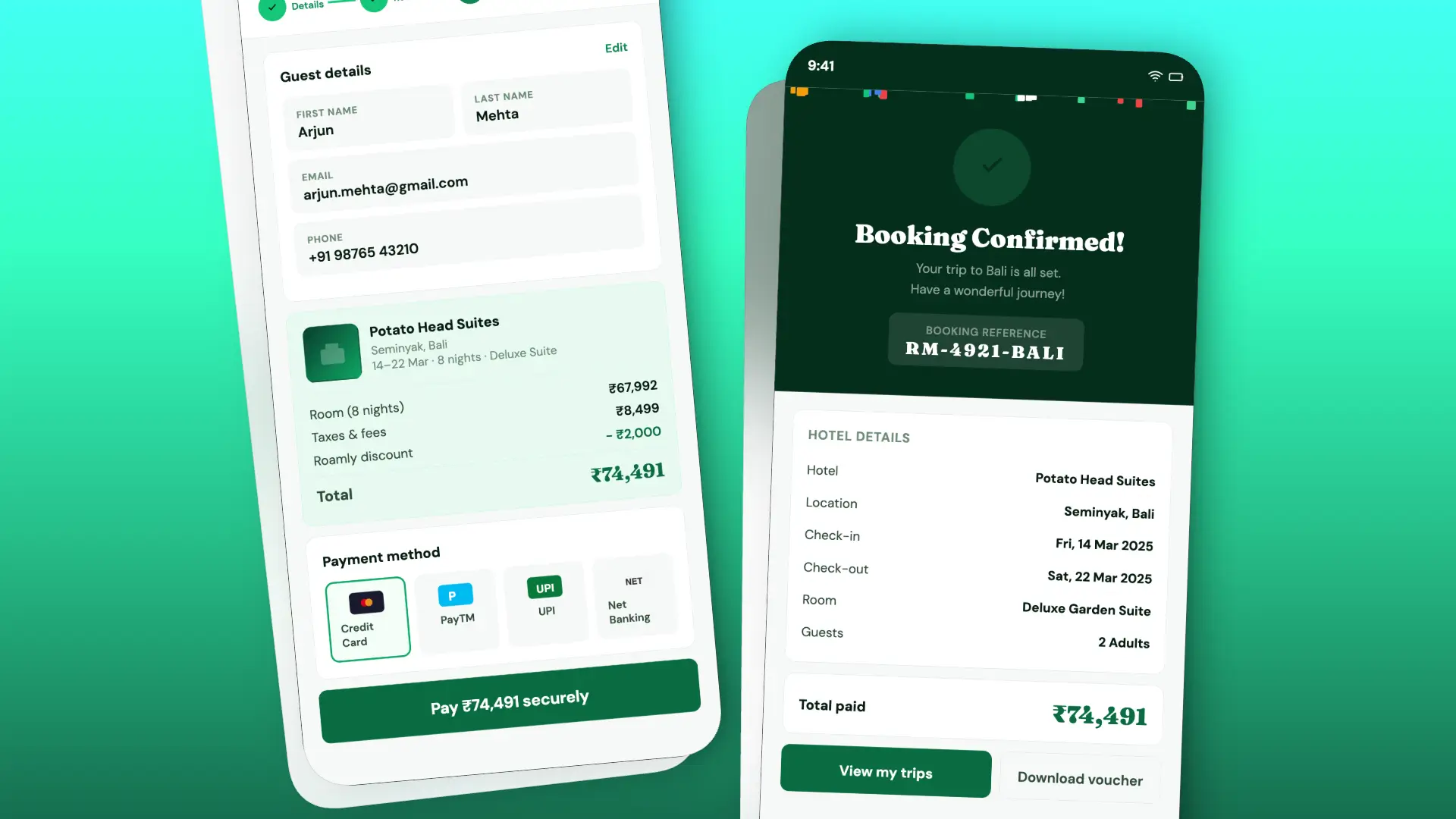 Mobile UI Mockup