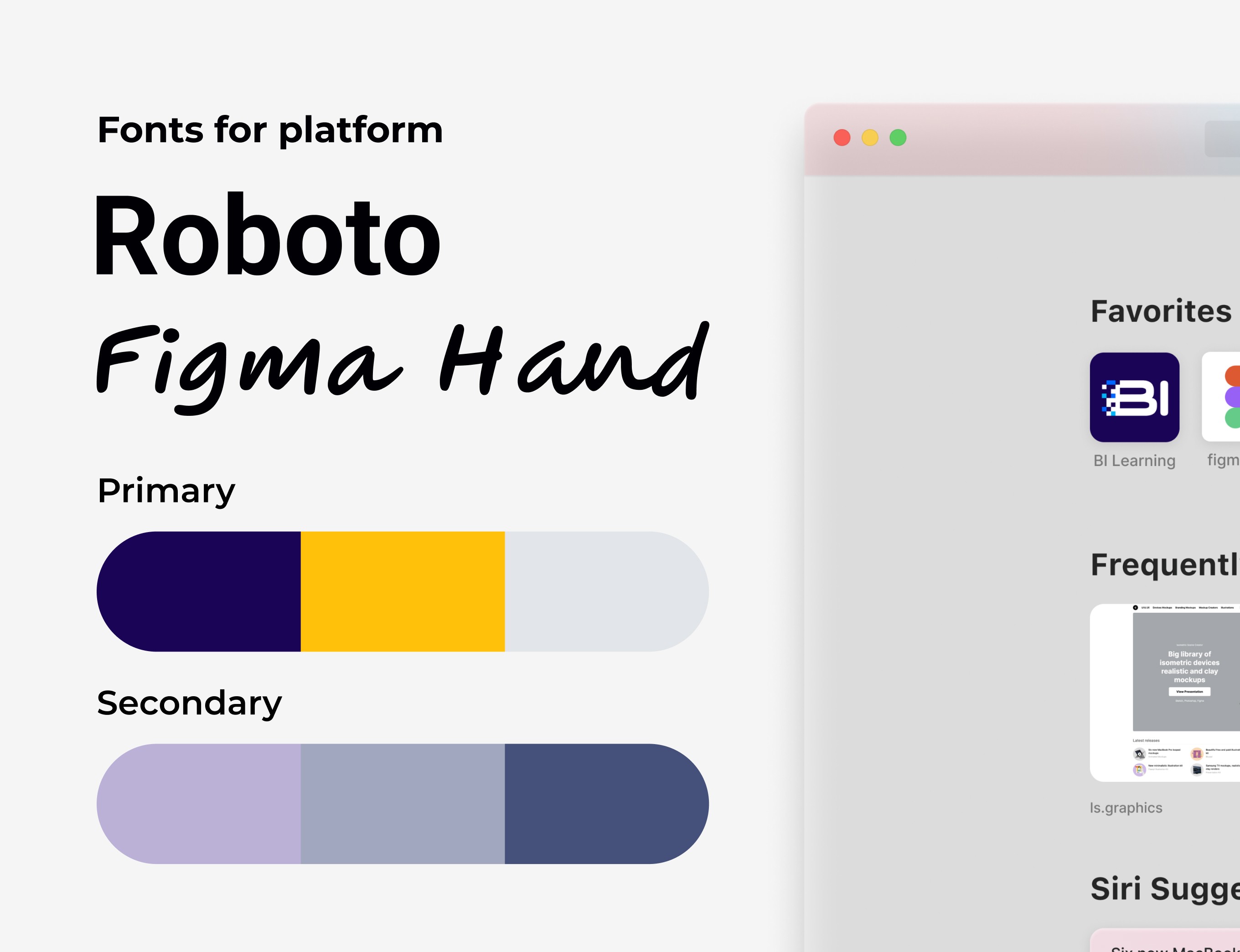 platform's graphic elements