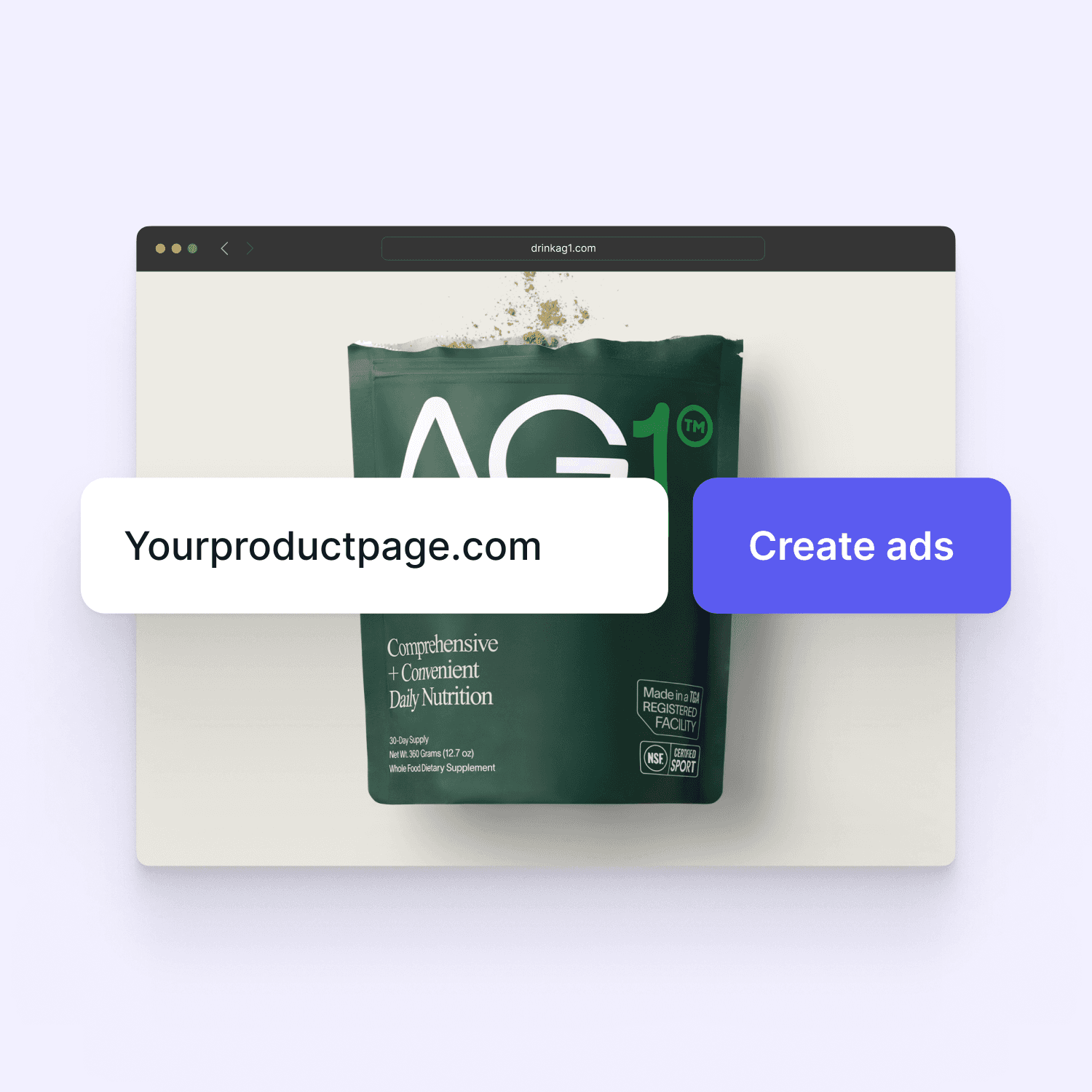 Stirling AI ad generator