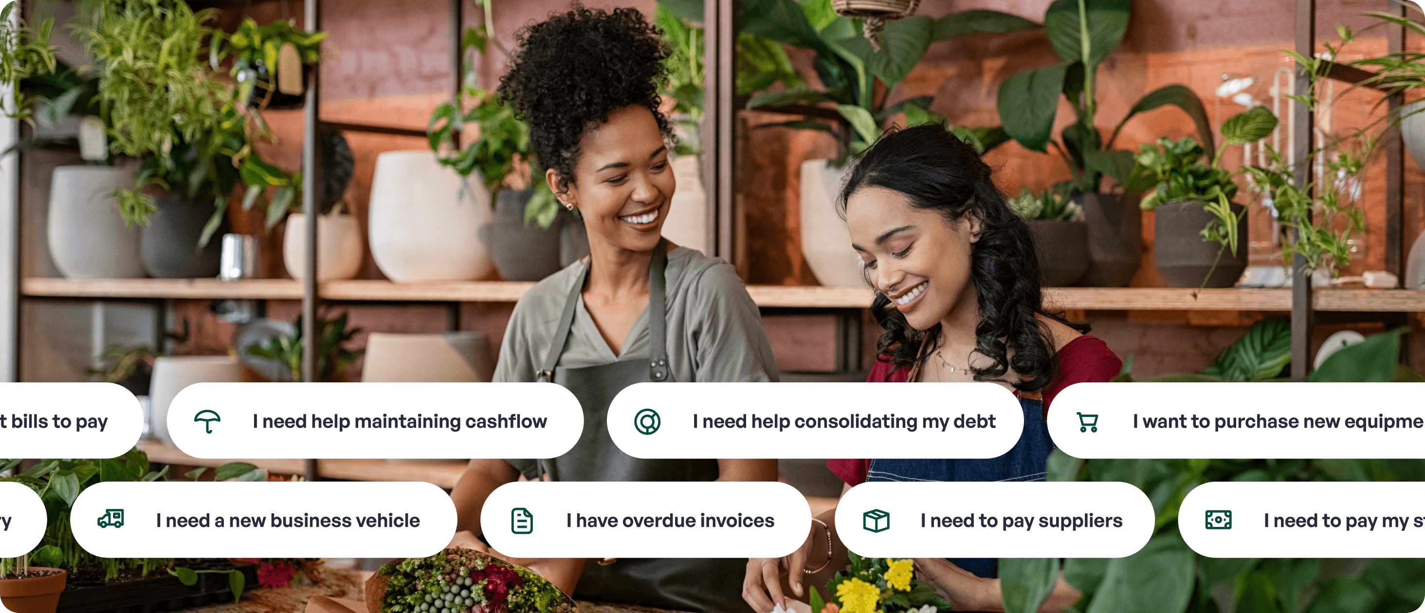 Bizzy Dashboard with lendering offers and a notification for a new lending request
