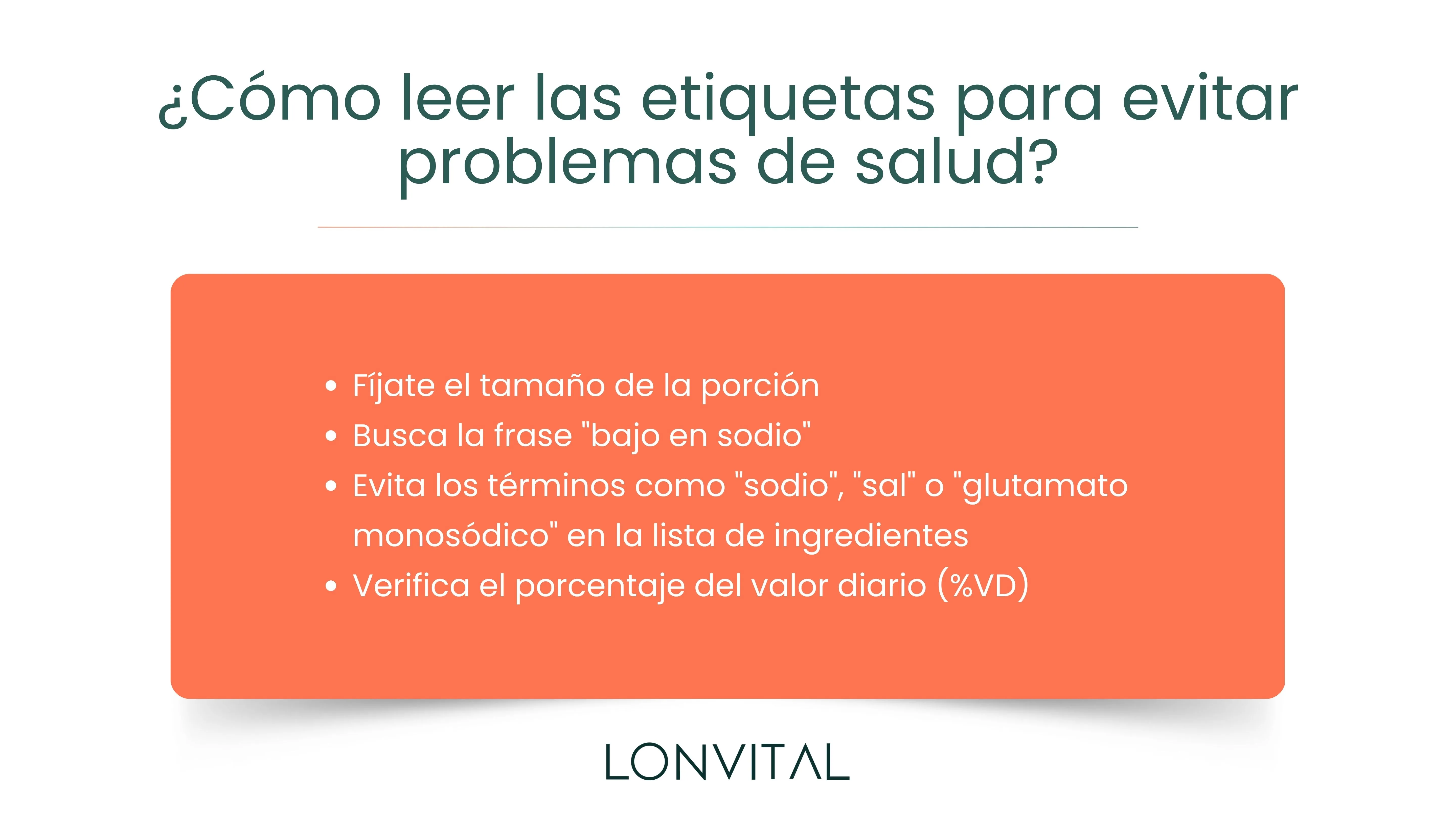 ¿Cómo leer las etiquetas para evitar problemas de salud?