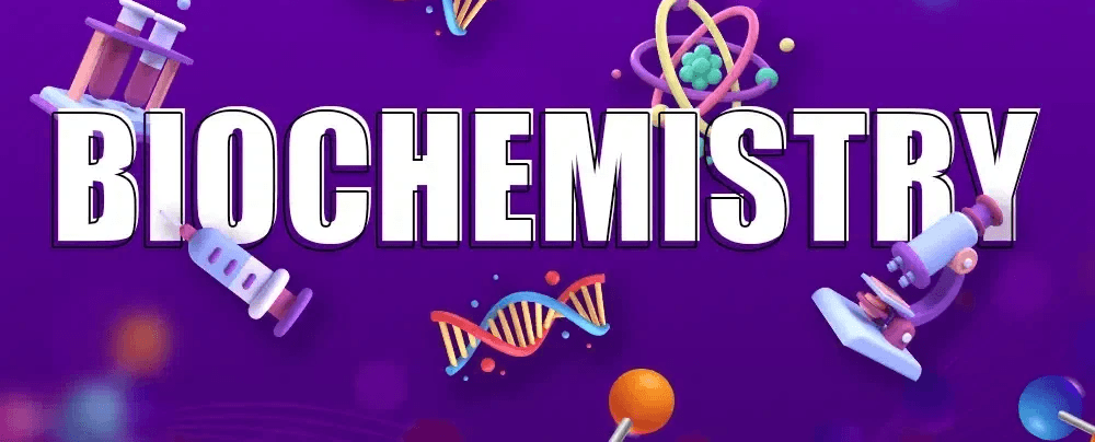 High school student reviewing biochemistry research data on a laptop with scientific journals nearby