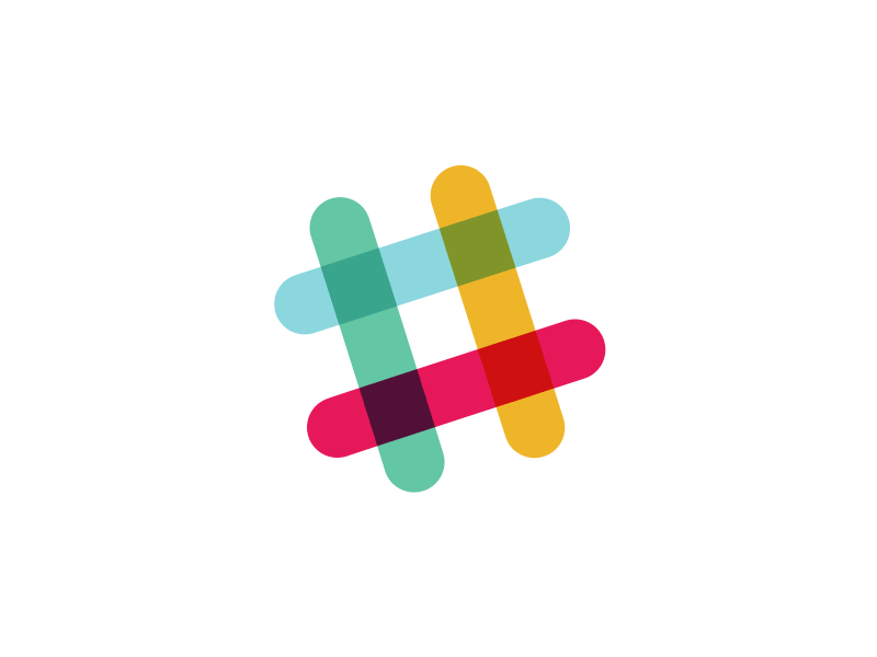 An animated GIF of Slack's logo