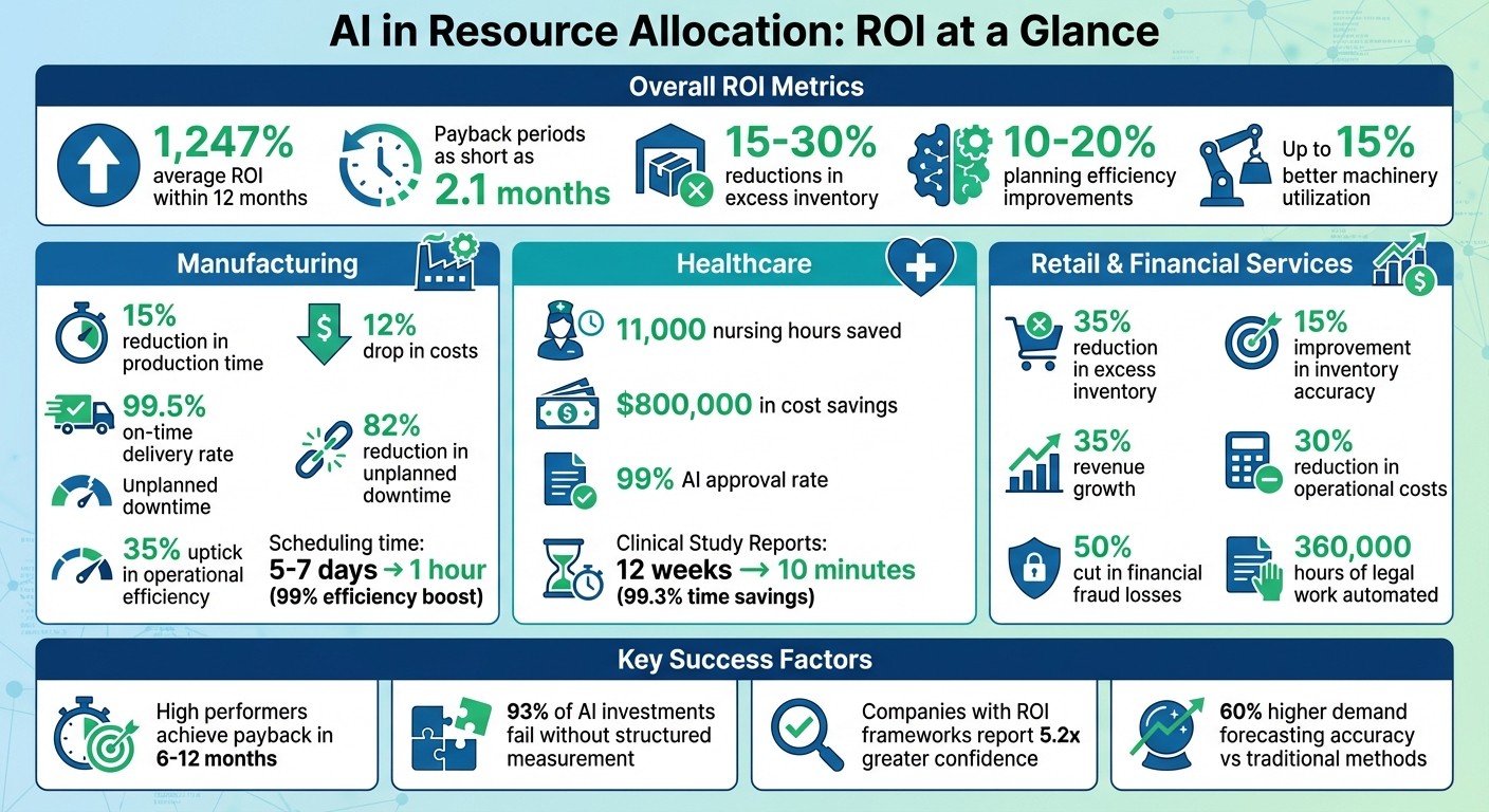 AI Resource Allocation ROI Statistics and Benefits Across Industries