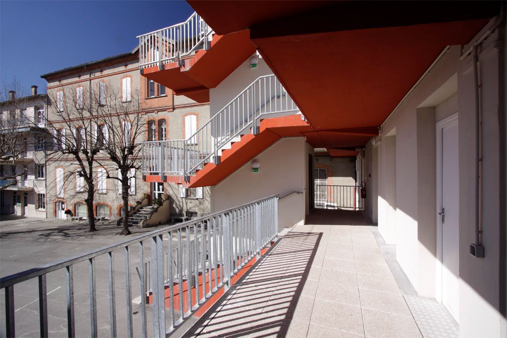 college des ursulines scolaire renovation toulouse tam architecture 5