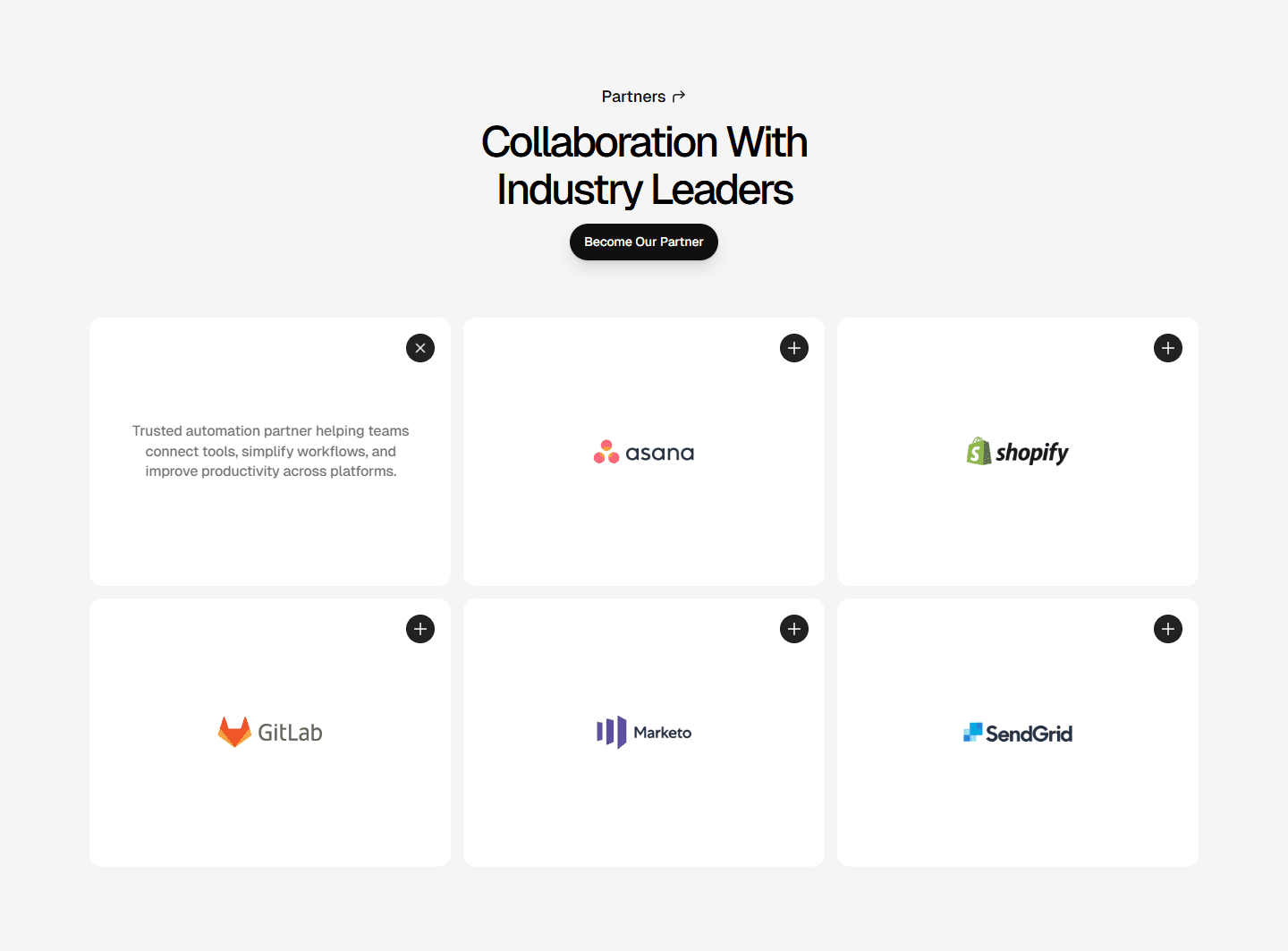 Framer Integration Section Component