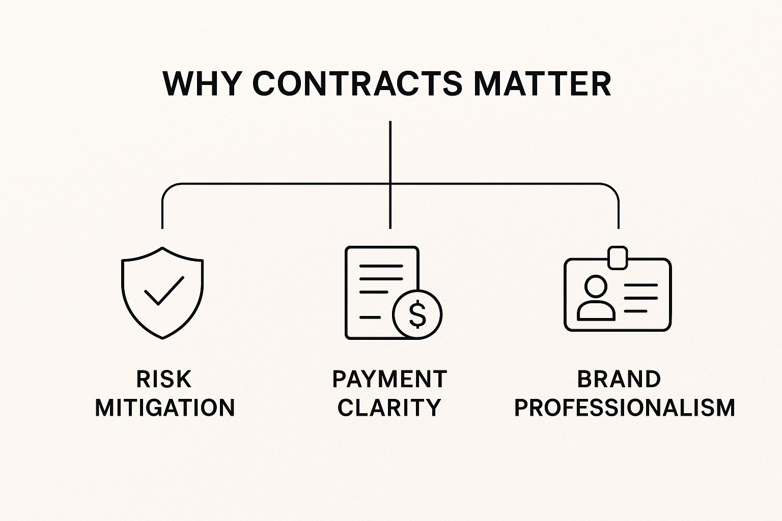Infographic about social media influencer contracts