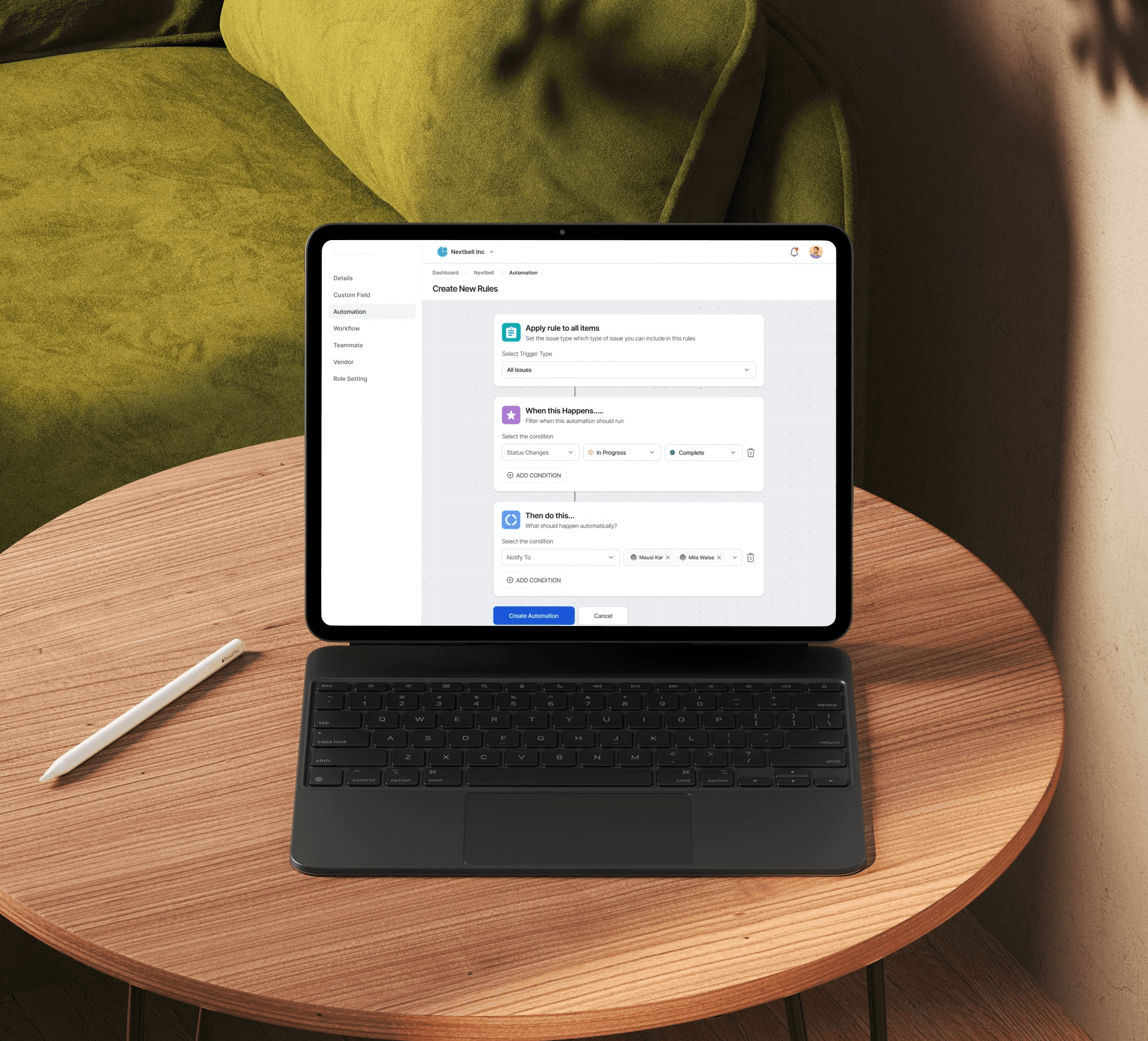 An iPhone 15 displaying a Web3.0 learning app